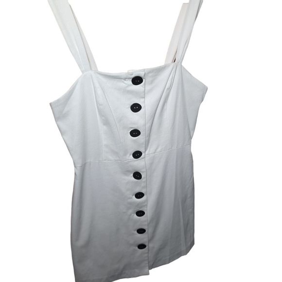 Mango Off White Lexa A Line Mini Dress Women's Size 8 - Picture 4 of 9